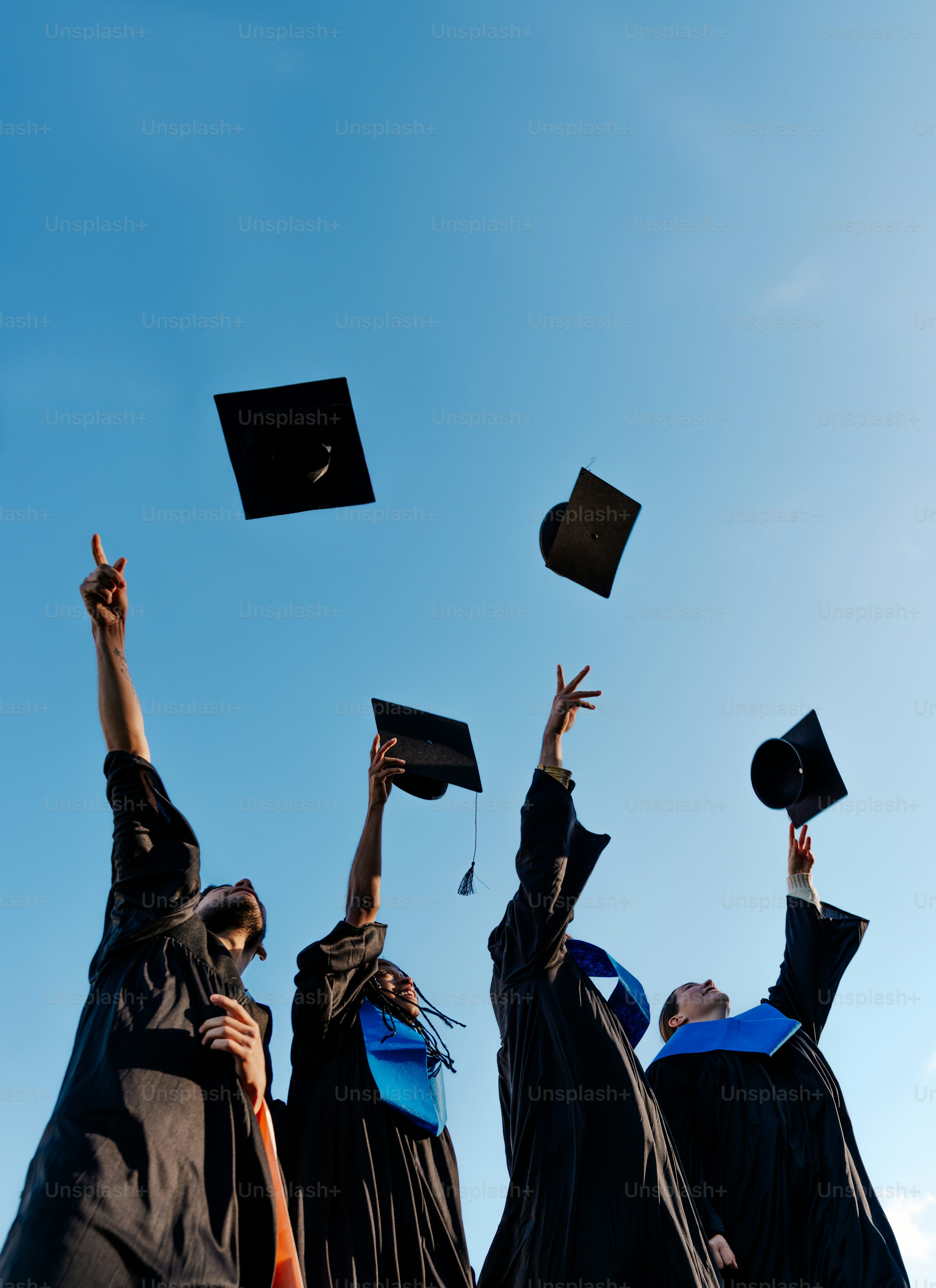 Students at graduation